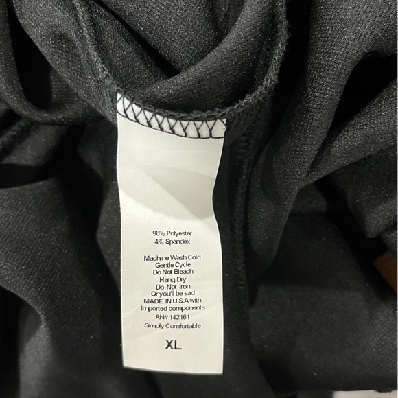 LuLaRoe CiCi Off Shoulder Black Dress With Ruffles BodyCon Size XL NEW - Picture 15 of 15